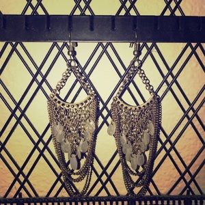 ✨ Dangle gold chain earrings